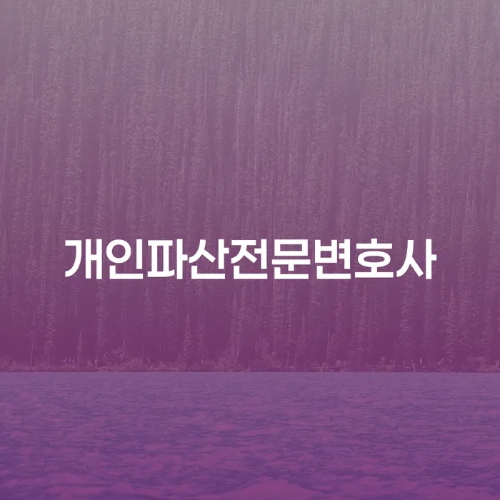 화순군 개인회생배우자재산 개인회생 처리방법 잘 하는 곳